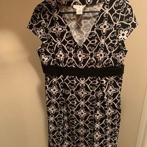 Black and white dress